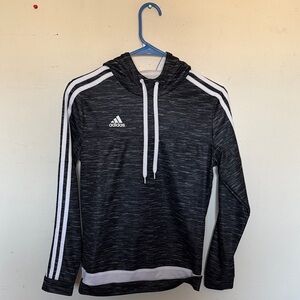Adidas Charcoal and White Pullover